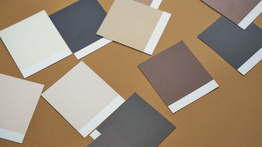 Muted paper colour swatches