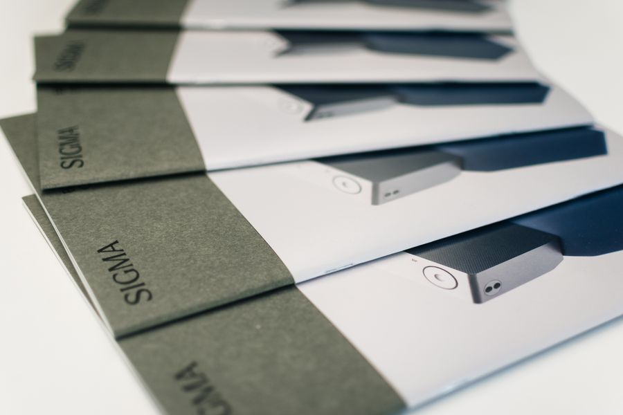 Folded brochures and presentation collateral